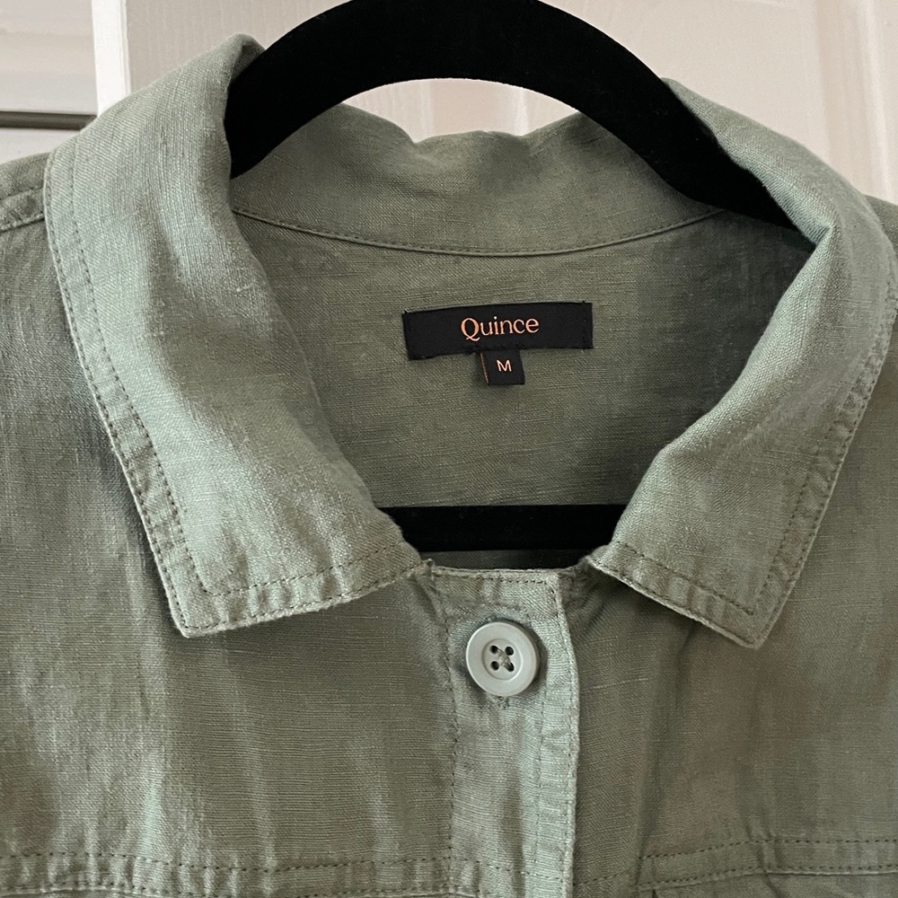 Quince 100% European Linen Jacket, Light Cargo - Picture 4 of 7